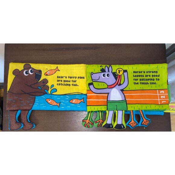 Melissa & Doug K's Kids Educational Cloth Book - Whose Feet? - Picture 4 of 9